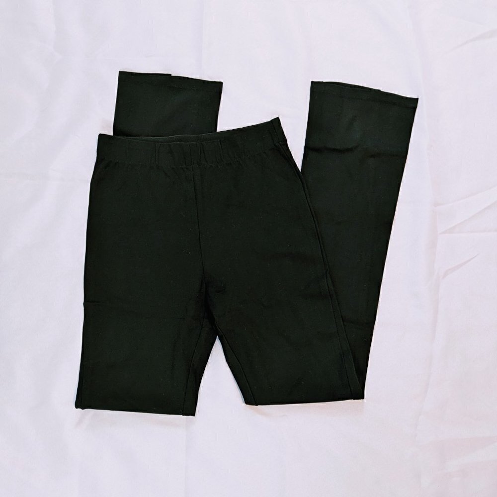 Commense Black Leisure Slit Straight Leg Pants Size Small